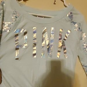 Victoria secret long sleeve sequin shirt